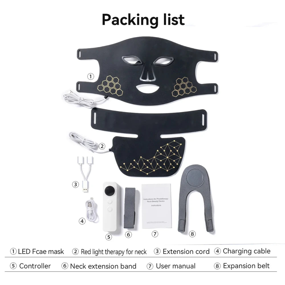 M500S LED Mask Device Skin Care Tool Best Gift for lovers, parents, and friends