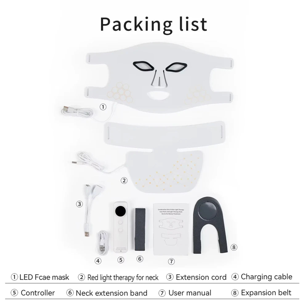 M500S LED Mask Device Skin Care Tool Best Gift for lovers, parents, and friends