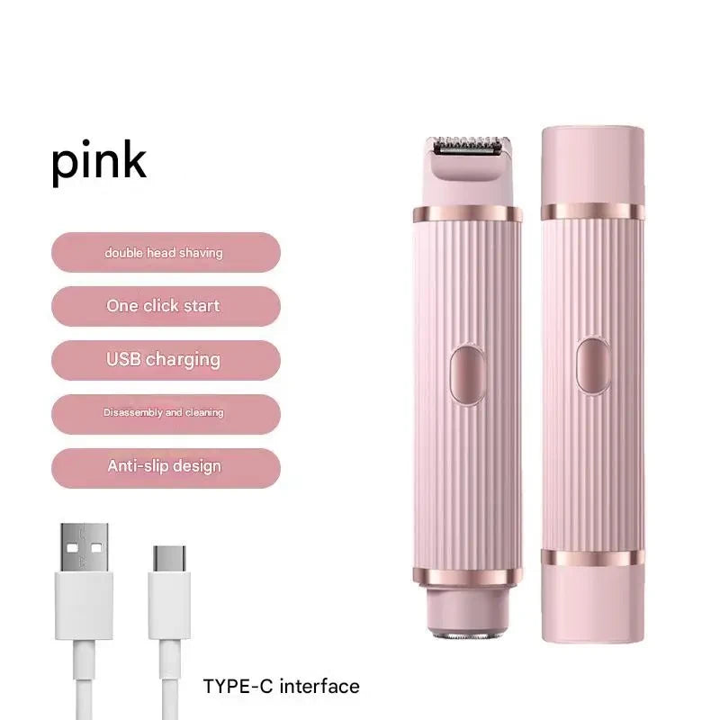 2in1 Electric Portable Hair Trimmer Shaver for Men and Women with Hair Removal Function
